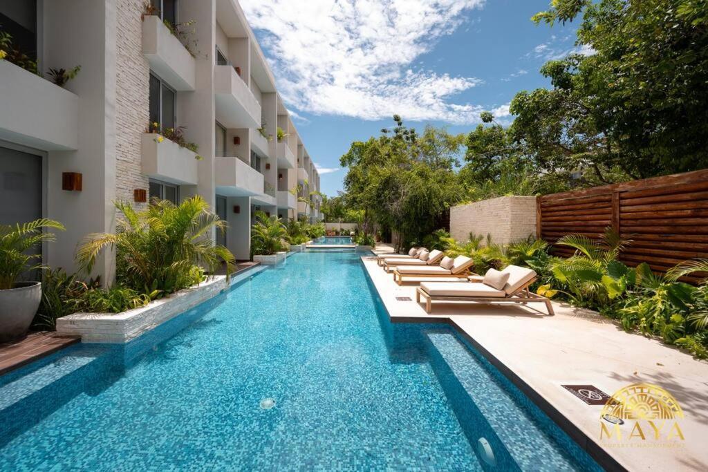 Nhoa 205a Lux 2br Pool View In Aldea Zama * Tulum